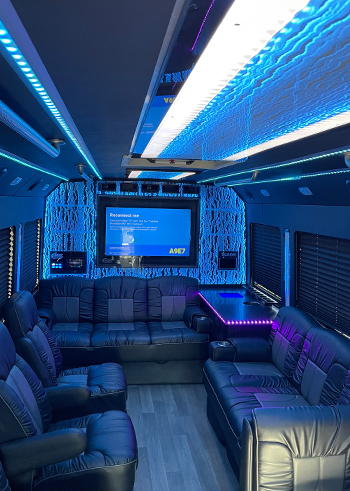 luxurious party bus