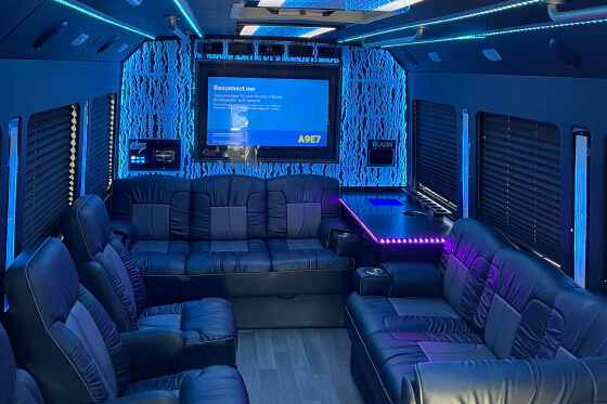 party bus interior