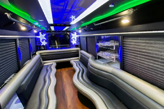 bar on party bus