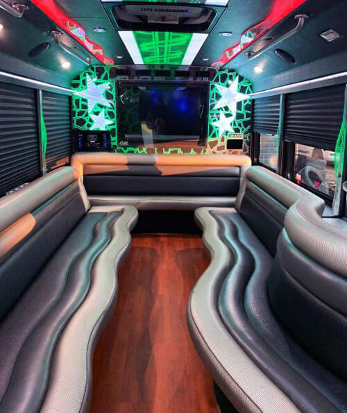 limo bus interior