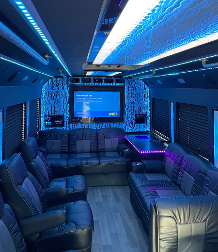 sound system on party bus